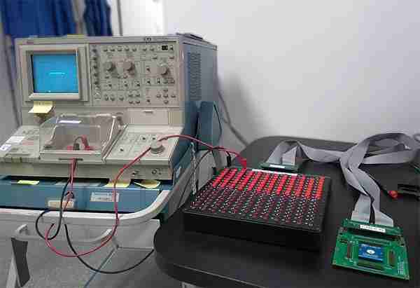 manual curve trace system with switch box and Tektronix