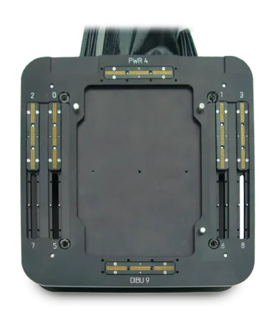 Credence D10 DIBU connectors in remote docking fixtures