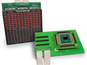 2019_SwitchboxWithFixture (Small) RTI’s manual curve tracer and test equipment. Directly compatible with Yamaichi cables and connectors.