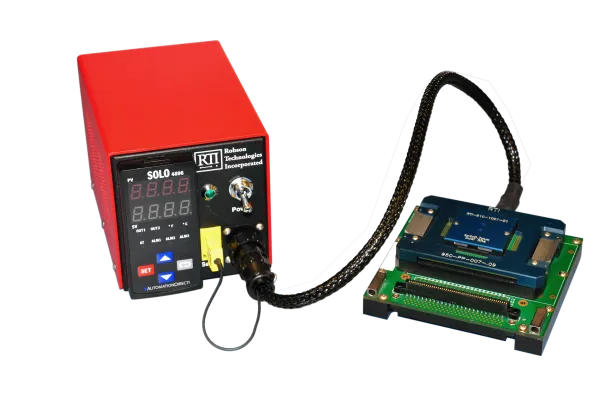 PID temperature controller plugged into a heated base of 950 Series