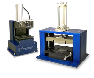 small and large pneumatic test presses