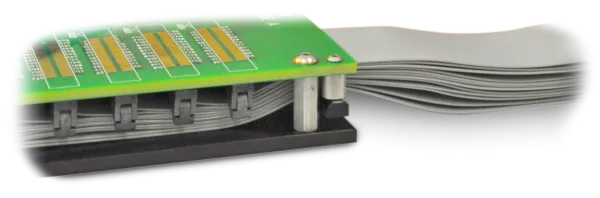 remote docking fixtures cables, close up