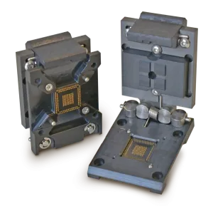 Clamshell QFN Test Sockets with Relief Cutouts