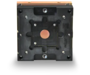 Sockets_300_HeatedSocket custom test socket design with integrated heatsink