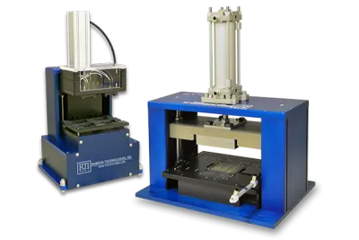 RTI's pneumatic test fixtures in small and large press sizes